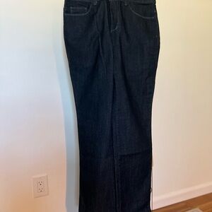 Christopher & Banks dark denim (blue almost black) wide leg jeans size 6